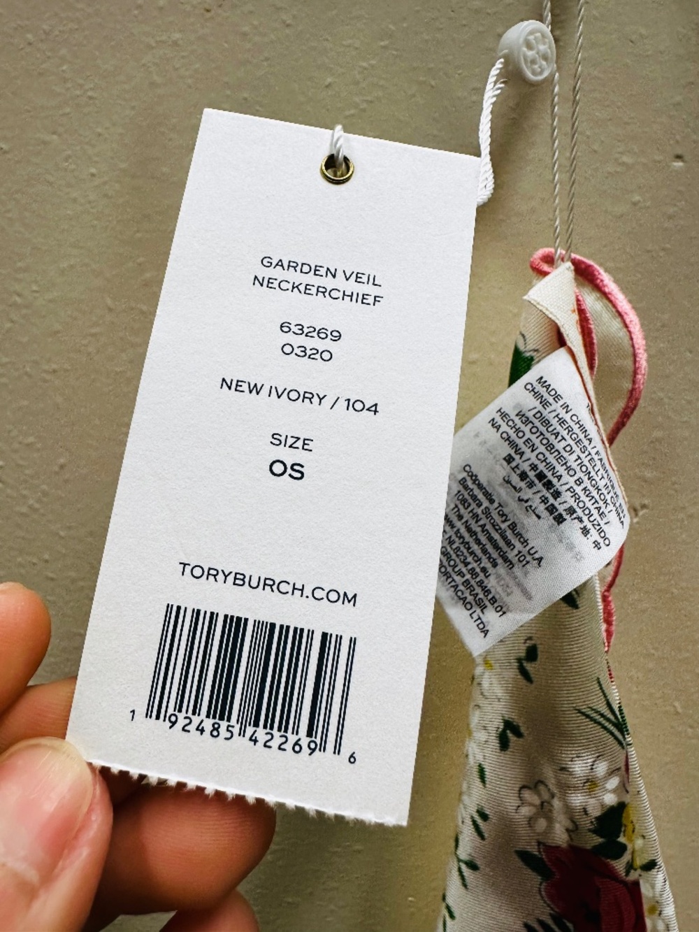 Garden Veil-Print Silk Scarf from Tory Burch - Picture 5 of 7